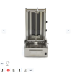  Ψησταριά για κεμπάπ - 2 καυστήρες - 20kg κρέας - Ηλεκτρική